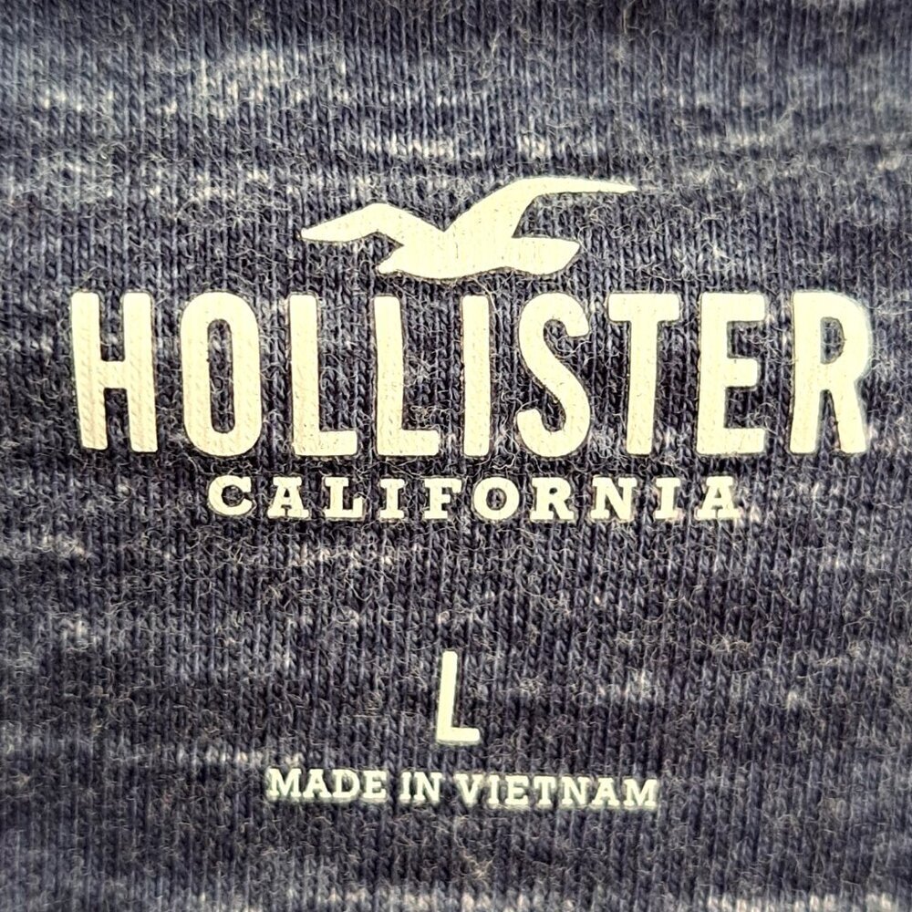 Hollister California L Men's Long Sleeve Blue Shirt No Fabric/Care Tag - Picture 3 of 8
